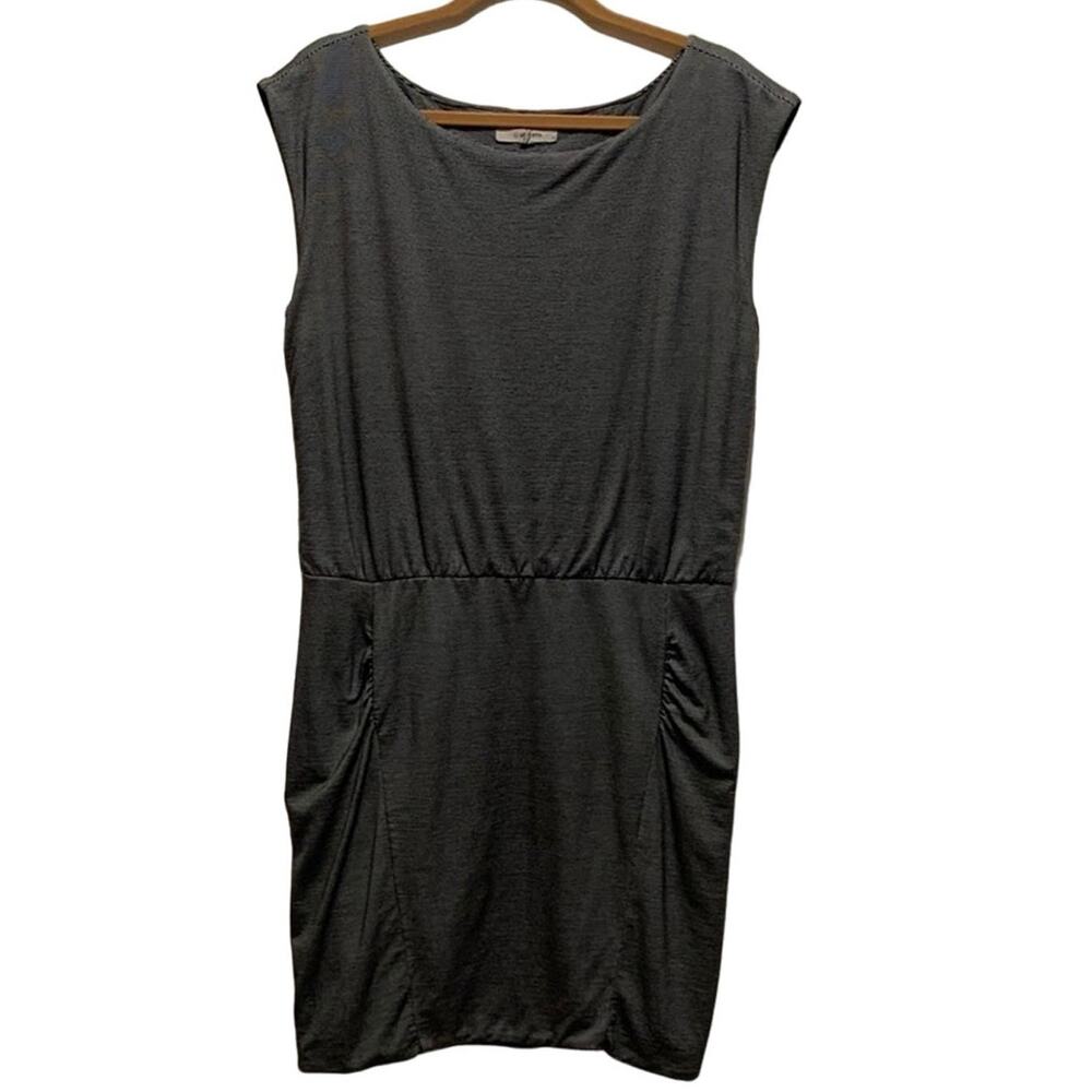 Athleta Black White Stretch Dress Size Petite Large